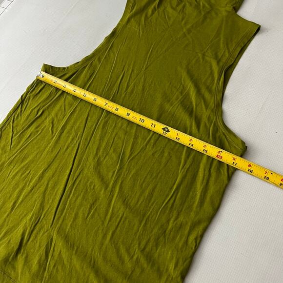 J. Crew Tissue Mockneck Tank Green Women Size Large - Picture 3 of 8
